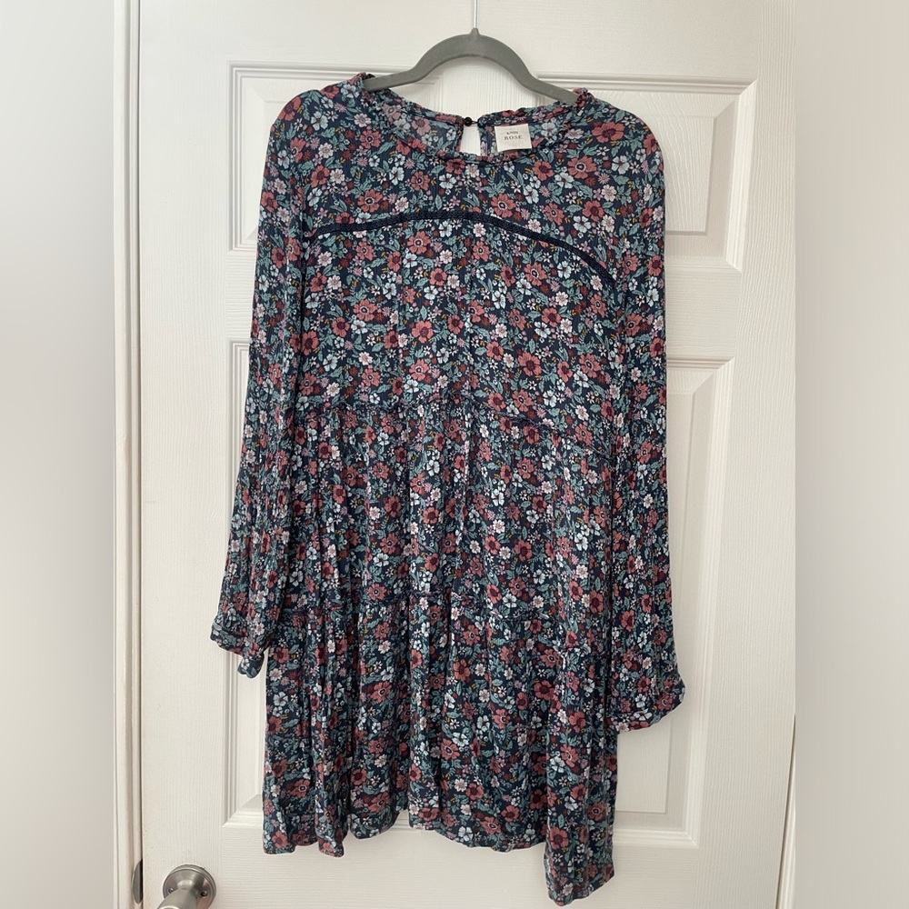 Knox Rose Floral Long Sleeve Mini Dress